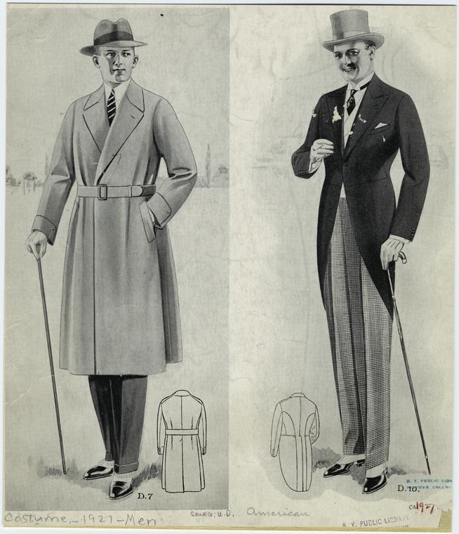 Menswear 1920's - Costume Reference