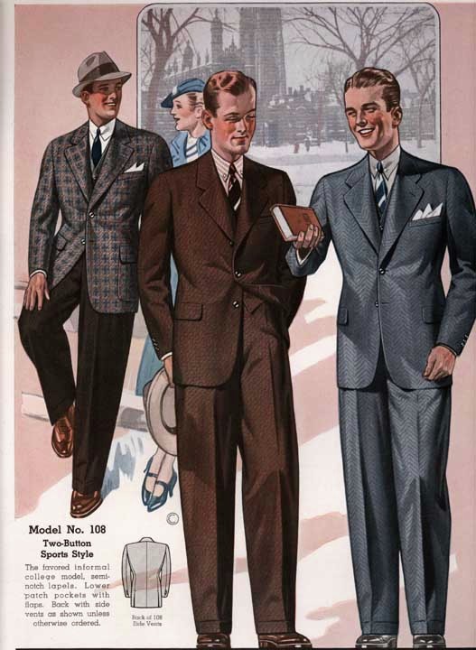 Menswear 1930's - Costume Reference